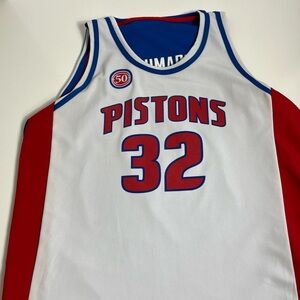 NBA Pistons Jersey - Red, Blue, White
